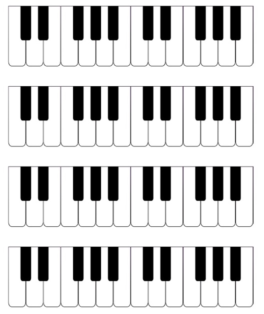 Blank Piano Template